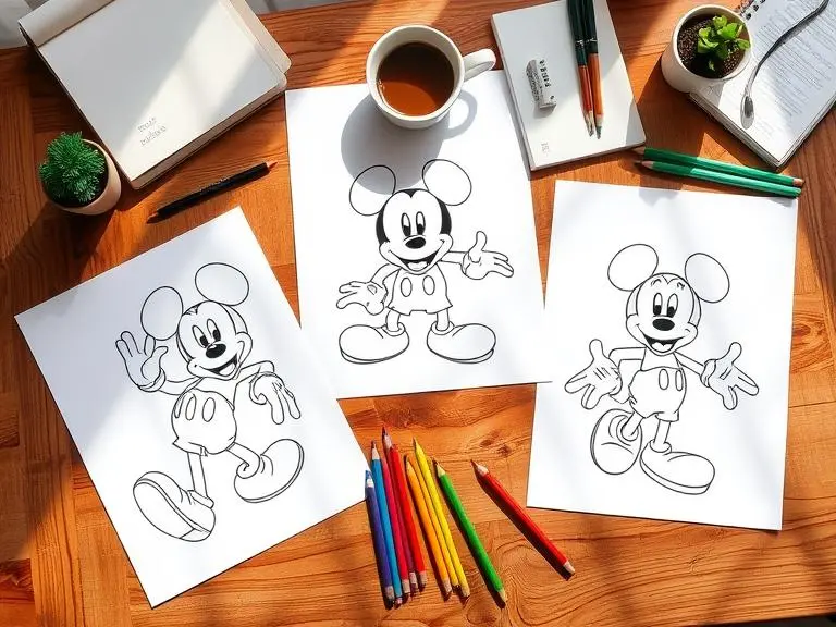 Mickey Mouse Coloring Pages