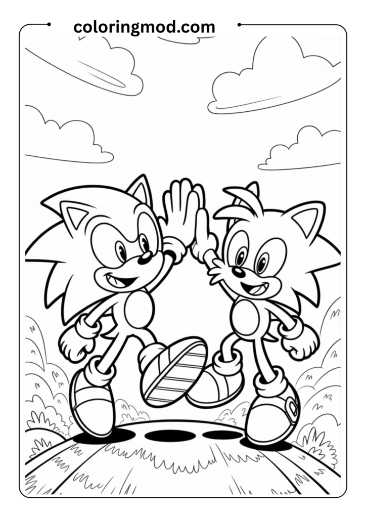 Sonic alongside Tails