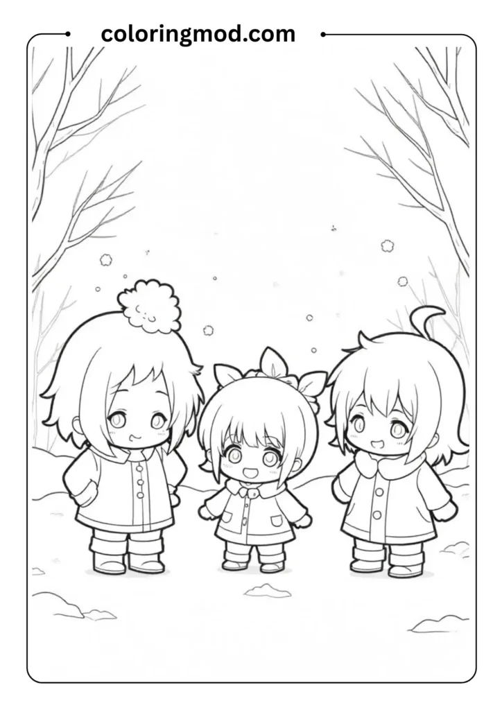 anime as coloring pages