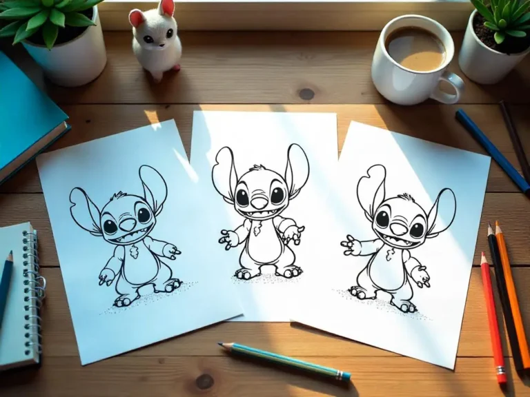 Stitch Coloring Pages
