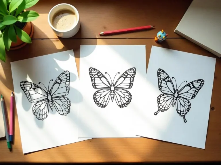 butterfly coloring pages