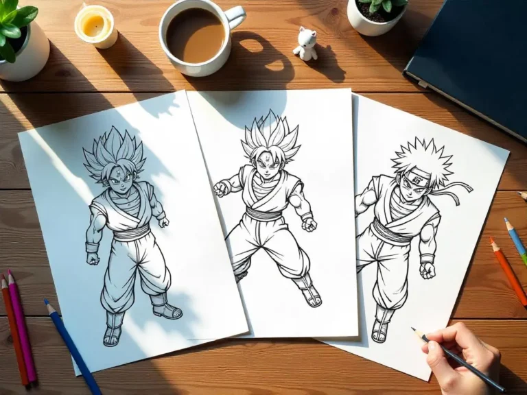 Anime Coloring Pages