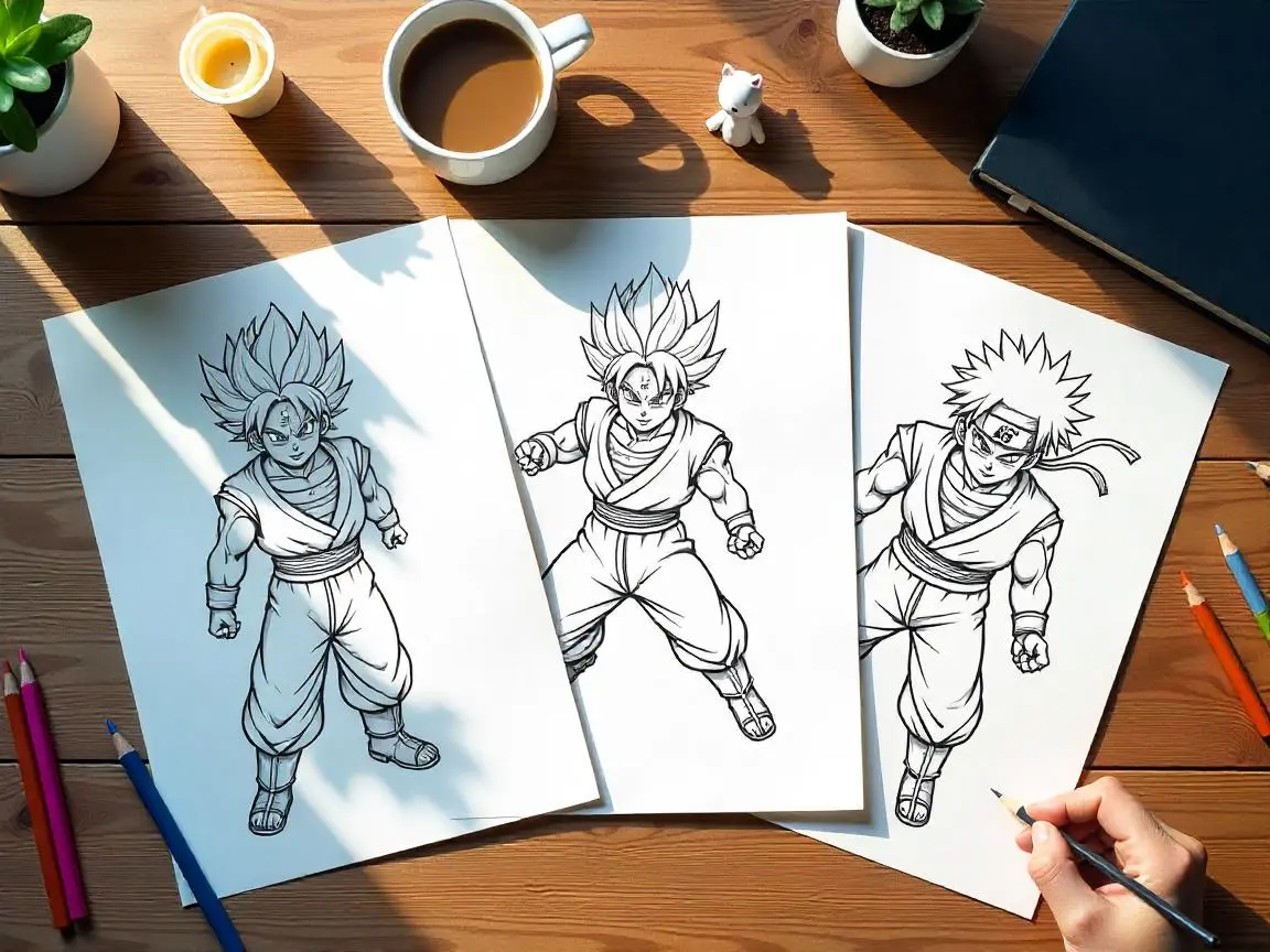 Anime Coloring Pages