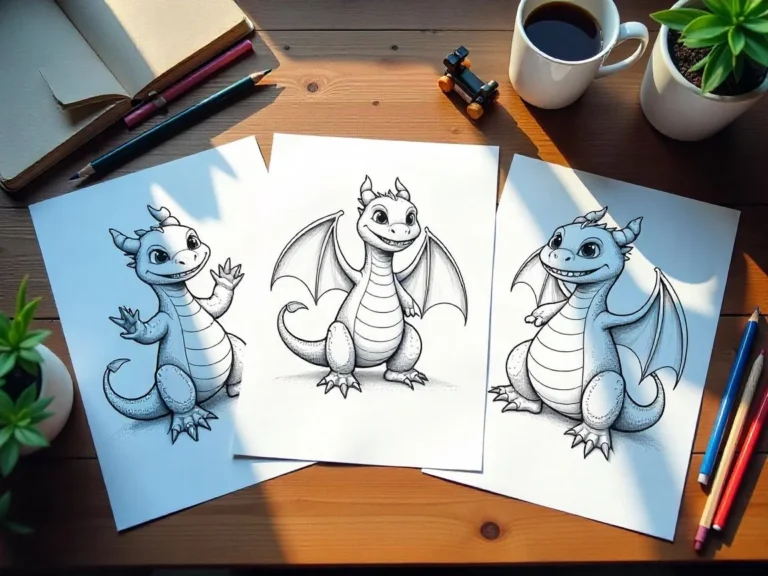 dragon coloring pages