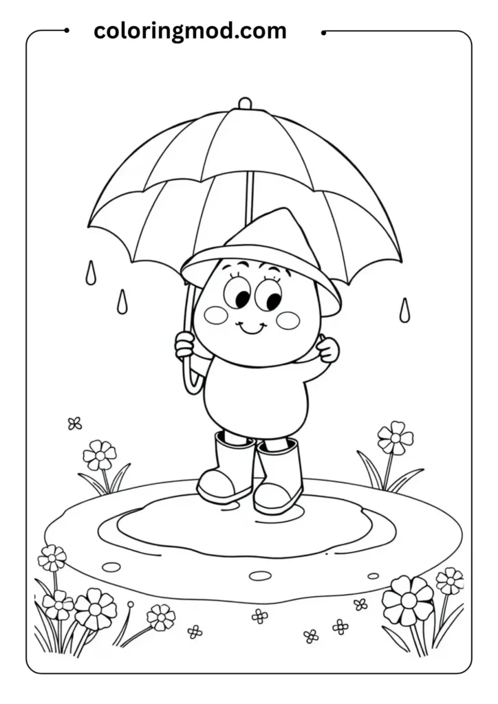Keroppi wearicoloring page featuring three different mixed-breed puppies of various