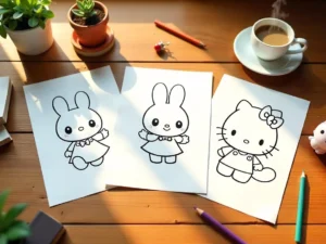 sanrio coloring pages